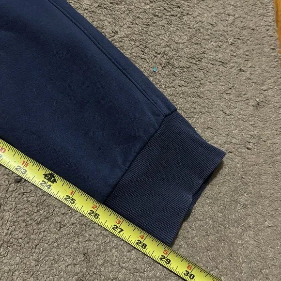 EUC Champion Brand Sweats-Men’s Sz S-Cotton Blend-Navy/Yellow-Drawstring Waist - Picture 7 of 14